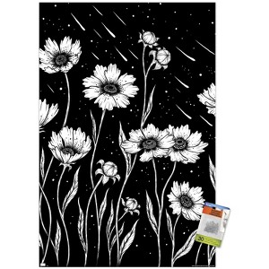 Trends International Episodic Drawing - Midnight Golden Waves Unframed Wall Poster Prints - 1 of 4