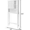 Toilet Organizer with Adjustable Shelf, Freestanding Cabinet with Shutter Door and Open Storage Space - 2 of 4