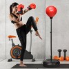 Costway Boxing Punching Bag w/Height Adjustable Stand Boxing Gloves - 2 of 4