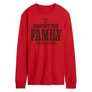 Men's - Yellowstone - We Are Family Y Brand Long Sleeve Graphic T-Shirt - 1 of 4