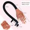 SAVILAND Professional Nail Training Mannequin Kit - Flexible Movable Hand with 200+ Acrylic Accessories & Tools (Metal Base)​. - 4 of 4