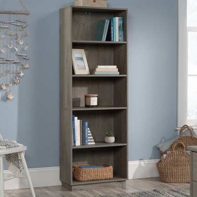 MAYEERTY 5 Shelf Bookshelf with Three Adjustable Shelves for Living Room Brown