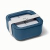 Caraway Home Small Ceramic Coated Glass Food Storage Container - 2 of 4