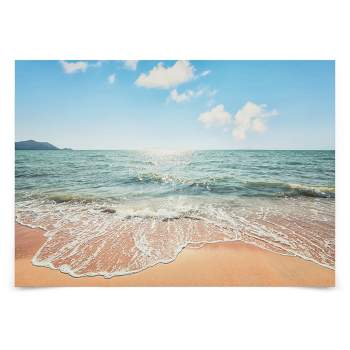 Americanflat Modern Wall Art Room Decor - Beach Time by Manjik Pictures