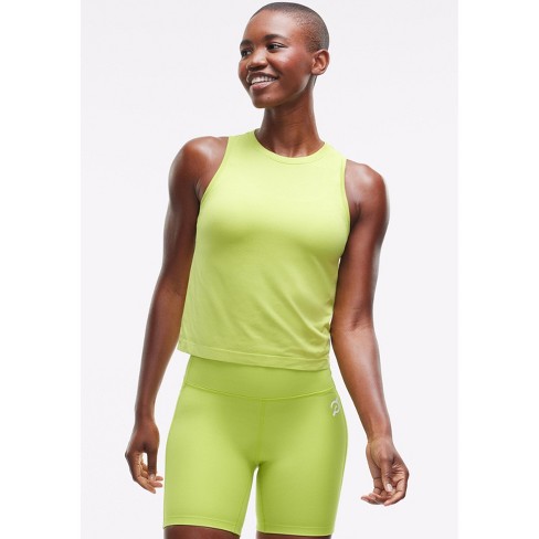 Peloton Women's Seamless Muscle Tank, Chartreuse - image 1 of 4