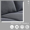 XIZZI 3 Seater Sofa Couch with Deep Seats, Modern Upholstered Sofa with Armrests, Comfy Couches for Living Room, Bedroom and Office - 3 of 4