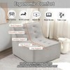 32.3" Single Bean Bag Chair, Comfy Fireside Chair with Foam Filler, Floor Sofa Chair, Lounge Accent Chair for Living Room Bedroom Apartment - 4 of 4