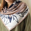 Anna-Kaci Women's Floral Print Square Scarf with Silky Fabric Lightweight Accessory for Layering and Styling - 4 of 4