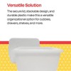 School Smart Large Storage Tote with Non-Snap Lid, 15 Quart, Translucent - 4 of 4