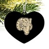 Fordham University Secondary Logo Heart Love Wood Christmas Tree Holiday Ornament - 2 of 3