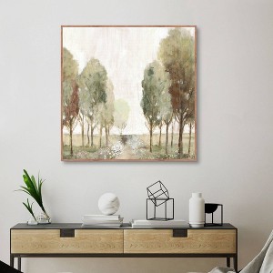 Masterpiece Art Gallery 35"x35" Valley of Green Wall Art - 1 of 4
