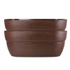 Bloomers 2pc Railing Polyethylene Outdoor 2 Planter Pots Brown - 3 of 4