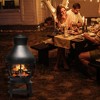 Costway Patio Fire Pit Chimenea Fireplace Wood Burning Heater Garden Backyard - 3 of 4