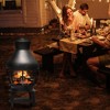 Costway Patio Fire Pit Chimenea Fireplace Wood Burning Heater Garden Backyard - image 3 of 4