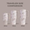 HydroJug Traveler - Water Bottle with Handle & Flip Straw - Leak Resistant Tumbler, Insulated, Stainless Steel & Rubber Base - 4 of 4
