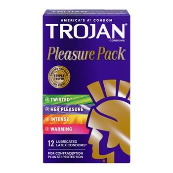 Trojan Pleasure Pack Lubricated Condoms