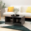 vidaXL Coffee Table Gray 29.5"x19.7"x13.2" Solid Pinewood - 2 of 4