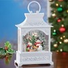Collections Etc Hand-Painted Lighted Musical Snowman Snow Globe Lantern 6.5 X 3.5 X 11.5 - 2 of 2