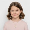 Guili 14K Gold Plated with Black Eyes, Clear Cubic Zirconia Graceful Swan Design Pendant Necklace For Kids - 3 of 3