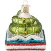 Old World Christmas Glass Blown Ornament for Christmas Tree, Bookworm - 3 of 4