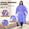 Catalonia Faux Shering Wearable Cape for Adult Women Men,Wrap Blanket Cape with Pocket, Warm, Soft, Cozy, Snuggly, Comfort Gift, No Sleeves - 3 of 4