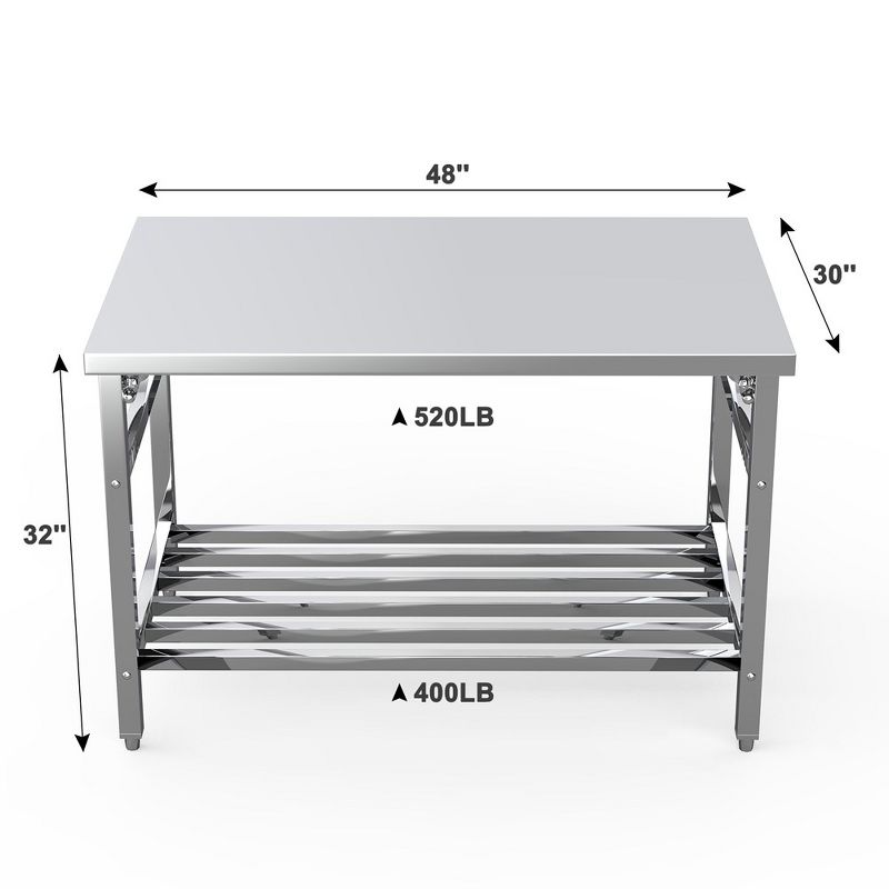 Stainless Steel Kitchen Work Table, 3 of 7