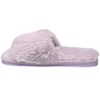 Aeropostale Women's Open Toe Fuzzy Slippers with Cushioned Comfort - 3 of 4