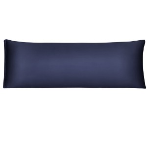 PiccoCasa Zippered Closure Silky Satin Body Long Pillowcase - 1 of 4
