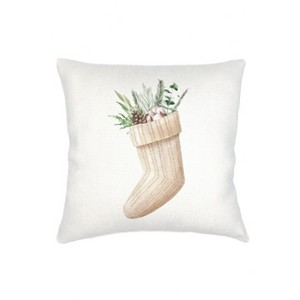 Christmas Stocking Velvet Pillow 20x20 - 1 of 2