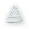 NicBex Rustic Metal Triangle/Geometric Floating Shelf Wall Mounted Corner Bracket Shelf for Books & Home Decor - 3 of 4