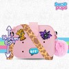 Swop Pop Ultimate Purse Set - Kids Purse with Changeable Pops, Badges, Strap & Fluffy Pompom - Little Girls’ Bag for Dress Up Play - (Pink) - 4 of 4