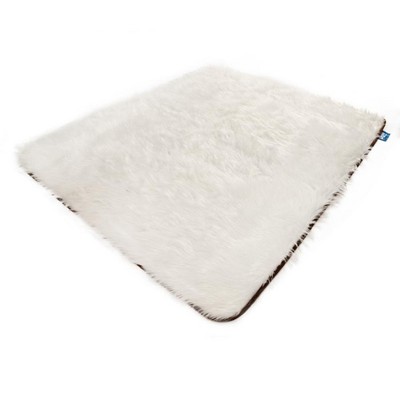 Polar White Faux Fur Waterproof Pet Throw Blanket