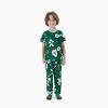 PATPAT Matching Christmas Xmas Pajamas for Family Sets Gingerbread Print Short Sleeve 2pcs Green Sleepwear - 4 of 4