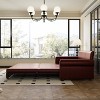 TiramisuBest 93.7" King Pull-Out Sofa Bed, 3-in-1 Convertible Faux Leather Sleeper with Nailhead Trim & Rolled Arms for Living,Dark Brown - 2 of 4