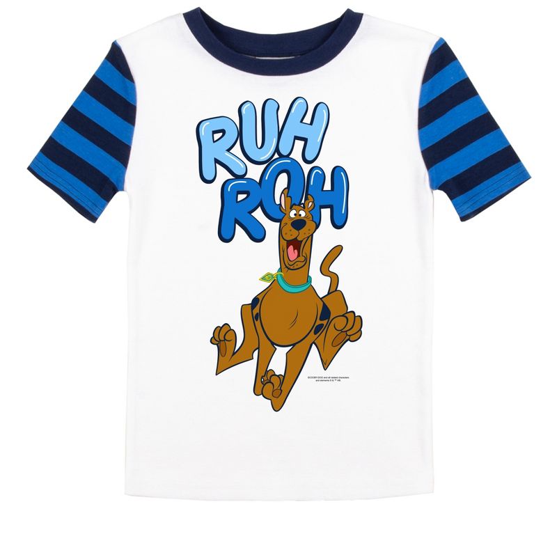 Scooby Doo "Ruh-Roh" Youth Boys Short Sleeve Pajama Set, 2 of 5