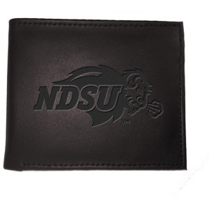 Evergreen NCAA North Dakota State Bison Black Leather Bifold Wallet Officially Licensed with Gift Box - 1 of 1