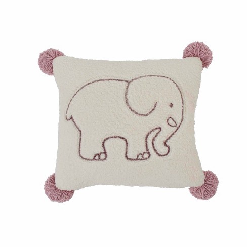 Ivory Ella 20 X20 Sherpa Throw Pillow Purple Target