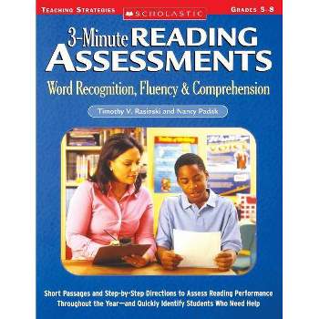 3-Minute Reading Assessments Prehension - by  Timothy V Rasinski & Nancy Padak (Paperback)