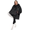 PAVILIA Faux Shearling Wearable Blanket Hoodie, Cozy Oversized Hooded Sweatshirt Adults, Warm Fleece Big Pocket - 4 of 4