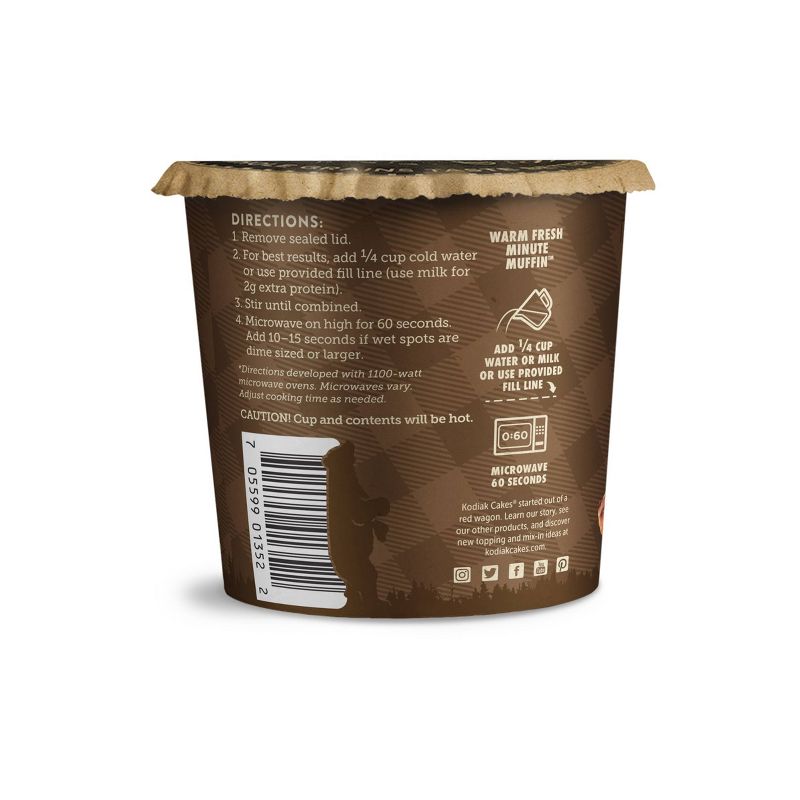 Kodiak Cakes Protein-Packed Single-Serve Muffin Cup Chocolate Chip - 2.36oz, 3 of 8