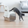 IRIS USA Small Pet Travel Carrier with Front and Top Access, Black/Gray - 2 of 4