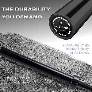 45 Lb 7FT Weight 700Lb Straight Barbell Bars , Fits 2" Standard Weights, Home Gym Weight Bar for Bench Press/Strength Training - 1 of 4