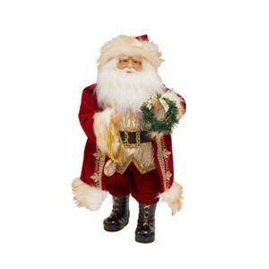 Season's Designs 18In Santa W/ Red Coat Holding Watch - 1 of 1