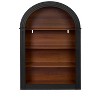 PAGED Tall Bookshelf Wood Open Display Floor Arched Bookcase with Anti-Tipping Kits for Living Room, Study Room - 3 of 4