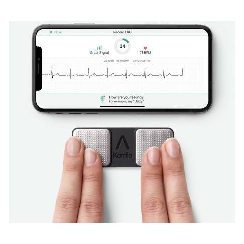 AliveCor - KardiaMobile 6L Personal EKG Monitor - Black