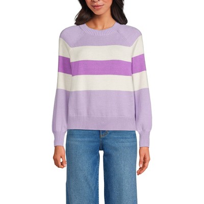 Lands' End Women's Drifter Raglan Sleeve Easy Fit Sweater