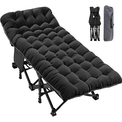 Sportneer Oversized Adults Sleeping Camping Cot with Mattress, Camping Portable Bed Frame Cot for Guests Adults Rollaway Bed