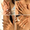 70 Pcs Vintage Crystal Ring Set Knuckle Rings for Women Bohemian Stackable Joint Rings Retro Boho Stacking - 3 of 4