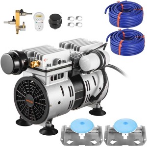 VEVOR Pond Aerator, 550W Power, 5.2CFM for Up to 3 Acre 50' Lake, Pond Aeration Kit Includes 3/4 HP Compressor & 2 100' Weighted Tubings - 1 of 4