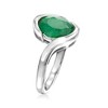 Ross-Simons 2.70 Carat Emerald Swirl Ring in Sterling Silver - 3 of 4